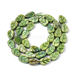 Collares de cuentas talladas en conchas de agua dulce naturales&nbsp;SHEL-N038-25C