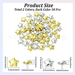 60 шт. 2-х цветные гальванические непрозрачные акриловые бусины PACR-PA0001-05