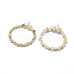 Латунный микро-паве кубический цирконий KK-F797-48G