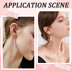 60 шт. фурнитура для сережек из нержавеющей стали 304 STAS-SC0006-44