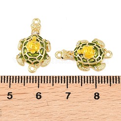 Латунные микропаве прозрачные кубические цирконии черепаховый соединительный элемент&nbsp;KK-F931-05G