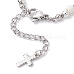 2 шт. браслеты из синтетической бирюзы и немагнитного гематита двух цветов для женщин BJEW-JB12222