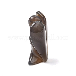 Engelsfigur aus natürlichem grauem Achat&nbsp;DJEW-N006-01A-25