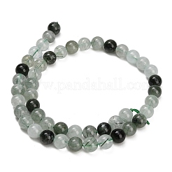 Chapelets de perles en quartz rutile vert naturel&nbsp;GG-CBAC678-A01-8mm
