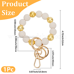 1 bracelet de téléphone portable en alliage de zinc et silicone&nbsp;HJEW-PA0001-01A