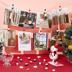 100 шт. 2-х цветные окрашенные деревянные прищепки-зажимы DIY-CP0008-76