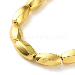 Гальванические нити из синтетических немагнитных гематитовых бусин&nbsp;G-P545-G03-8x16mm