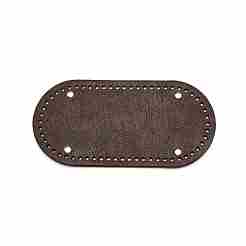 Pu Leder ovale Tasche Boden&nbsp;FIND-WH0099-26C