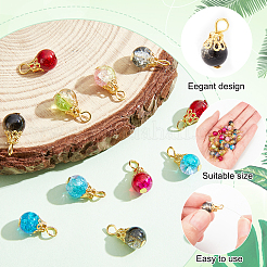 150 шт. подвески из стекла с эффектом потрескивания&nbsp;FIND-DC0001-50