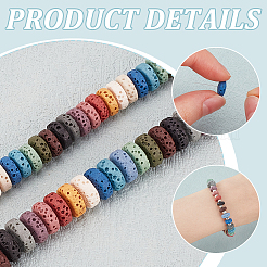 2 нити 2 стилей натуральные бусины из лавового камня нити G-PH0002-52