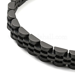 Ионное покрытие (ip) 304 нержавеющая сталь толстый звеньевой браслет-цепочка BJEW-G649-09B