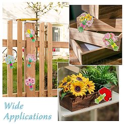 24 Stück 12 Stile unbehandelte Holz-Blumenstrauß-Ausschnitte&nbsp;WOOD-CJC0008-04-1