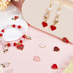 Подвески из сплава эмали 56шт 14 стиля ENAM-SC0004-53