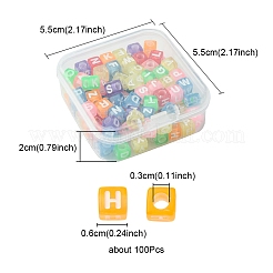 Прозрачные акриловые бусины MACR-YW0002-29