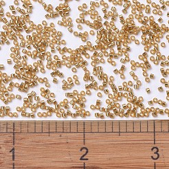 MIYUKIデリカビーズ  シリンダー  日本製シードビーズ  11/0  (db1201) シルバーラインマリーゴールド  1.3x1.6mm  穴：0.8mm  約2000PCS /ボトル  10 G /ボトル&nbsp;SEED-JP0008-DB1201