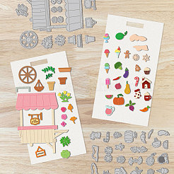 Тележка для резки штампов из углеродистой стали трафареты DIY-WH0309-1961