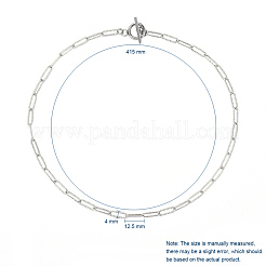 Не тускнеющие текстурированные цепочки-скрепки из нержавеющей стали 304 NJEW-JN02742