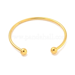 Ионное покрытие (ip) 304 нержавеющая сталь манжеты браслеты для женщин BJEW-M310-03G