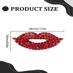 1 шт. броши из сплава губ из смолы&nbsp;JEWB-LP0004-25