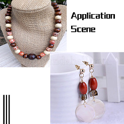 Печатные бусы из натурального дерева&nbsp;WOOD-TA0001-14