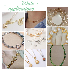 12 шт. латунные пружинные кольцевые застежки FIND-UN0015-80