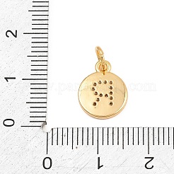 Ciondoli in ottone zirconi chiari micro pavé&nbsp;CU-CBA56CE-12G-R