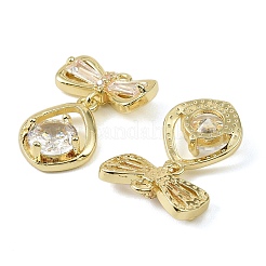 Латунные микро проложить кубического циркония подвески&nbsp;LS-KK-C107-20B-G