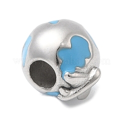 Perline europee in acciaio inossidabile smaltato 304&nbsp;STAS-D153-31P