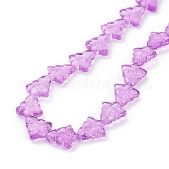 Chapelets de perles en verre transparent&nbsp;EGLA-C002-A03