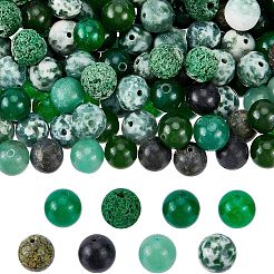 8 нитка 8 стиля матовые натуральные смешанные драгоценные камни круглые бусины нитки G-OC0002-06