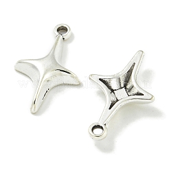 合金のチベット風チャーム  鉛フリー＆カドミウムフリー  スター  アンティークシルバー  19x11.5x3mm  穴：1.5mm  約1351個/1000g&nbsp;TIBE-I026-6000AS