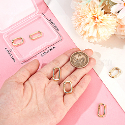 8 шт. 2 стиля латунных пружинных затворных колец KK-BBC0014-16
