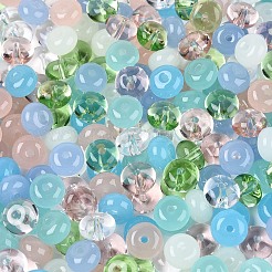Стеклянные бусины прозрачных цветов&nbsp;SEED-N007-39B-02