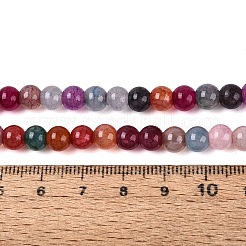 Fili di perline di vetro craquelé tinte effetto ombré&nbsp;GLAA-Q106-01A-B29