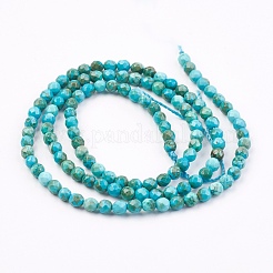 Бусины из натурального магнезита TURQ-P027-80-3mm