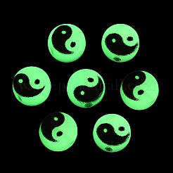 Светящиеся прозрачные акриловые бусины&nbsp;X-LACR-T001-01