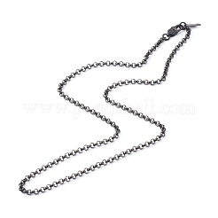 Set di collane con catena rolo in acciaio inossidabile 304&nbsp;NJEW-JN03568