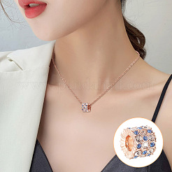 14 шт. 7 вида бусин из цинкового сплава со стразами&nbsp;ALRI-PJ0001-01