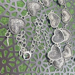 Цепочки на талию и живот в тибетском стиле с тиснением в виде цветочных сердечек для женщин FS-WG5DD44-01