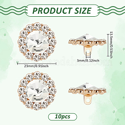 10 шт. пуговицы со стразами из сплава FIND-FG0003-20KCG