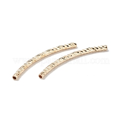 Perline a tubo curvo in ottone placcato a cremagliera&nbsp;KK-WH0061-02F-G