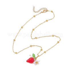 Colliers pendentifs fruits en résine&nbsp;NJEW-JN05204-03