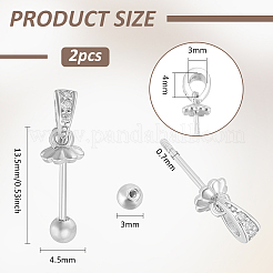 2 шт. кулоны из стерлингового серебра с ромбиевым покрытием&nbsp;STER-BC0003-15