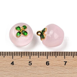 Подвески из прозрачного стекла в виде яблок&nbsp;LS-X1-DGLA-E004-16J