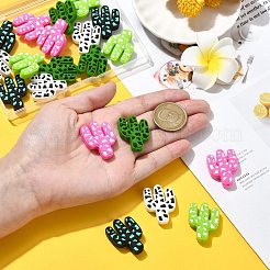 20 шт. 5 цвета кактус пищевые экологически чистые силиконовые фокусные бусины&nbsp;SIL-CJ0001-74