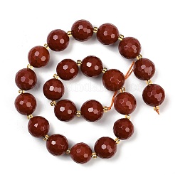 Натуральные красные яшмы бусы пряди G-C249-A10-16mm