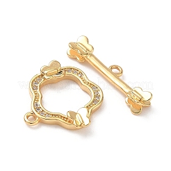 Латунные застежки-молнии из прозрачного кубического циркония KK-D504-07G