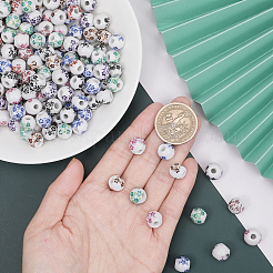 210шт 7 цвета фарфоровые бусины ручной работы PORC-CA0001-16