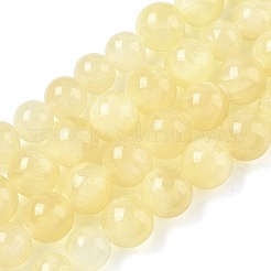 Stränge aus natürlichen goldenen Seidenjadeperlen mit abgestufter Perlenanzahl&nbsp;G-F830-A02-01