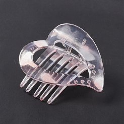 Пластиковые заколки для волос с сердечками PHAR-F015-02B